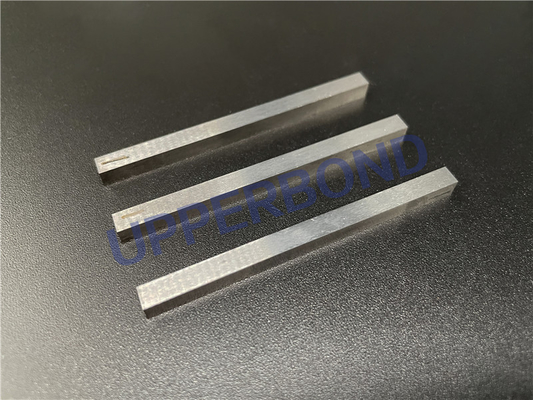 شفرة فولاذية طويلة عالية السرعة 4 * 4 * 63mm سكين آلة السجائر القابل للتخصيص لصانع
